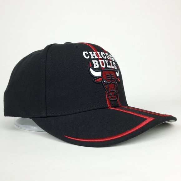 Chicago Bulls Mitchell & Ness Strapback Hat 3D Logo '98 NBA Draft BlackCap NWT - Picture 4 of 7